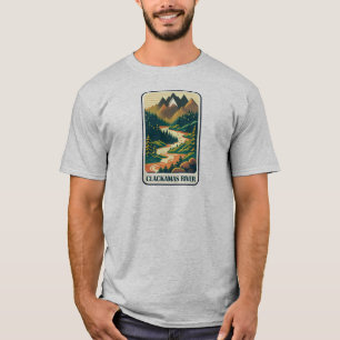 Camiseta Clackamas River Oregon Colors