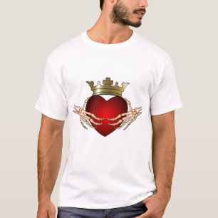 Camiseta Claddagh de esqueleto