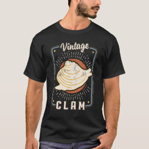 Camiseta Clam Vintage Retro Classic Animal Love 1