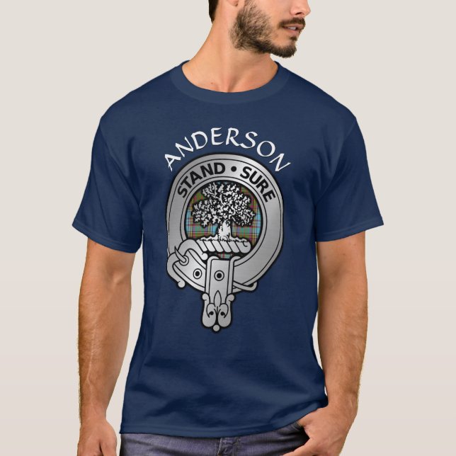 Camiseta Clan Anderson Crest & Tartan (Frente)