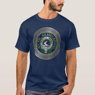 Camiseta Clan Armstrong Crest & Tartan Knot