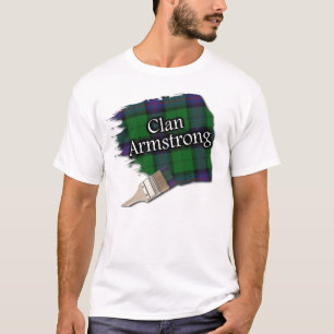 Camiseta Clan Armstrong Scottish Tartan Paint Shirt