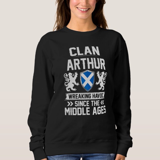 Camiseta Clan Arthur Scottish Family Clan Scotland Wreaking (Frente)