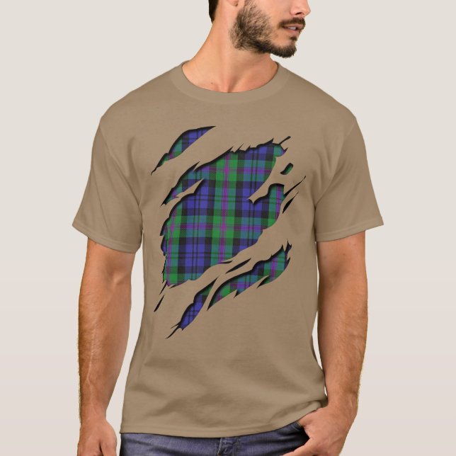 Camiseta Clan Baird Tartan Xadrezes (Frente)