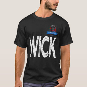 Camiseta Clan Borthwick W e I e C e Carta K Família M
