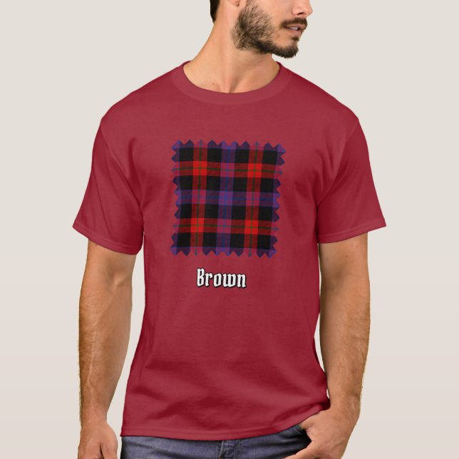 Camiseta Clan Brown Tartan (Frente)