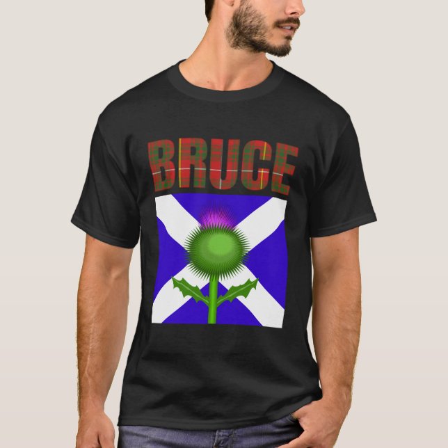 Camiseta Clan Bruce Tartan Scottish Family Name Scotland Pr (Frente)
