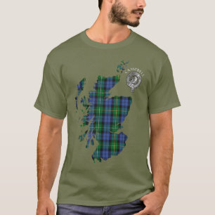 Camiseta Clan Campbell Loudoun Tartan Map & Crest