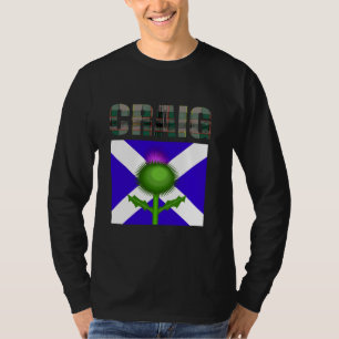 Camiseta Clan Craig Tartan Scottish Family Name Scotland Pr