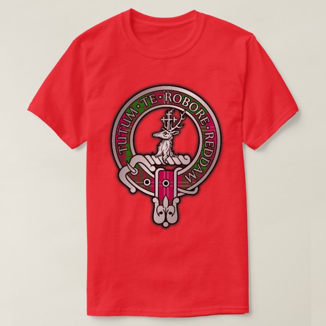 Camiseta Clan Crawford Crest Tartan (Frente do Design)