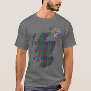 Camiseta Clan Donnachaidh (Robertson) Tartan Map & Crest T-