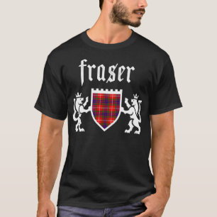 Camiseta Clan Fraser Tartan Scottish Xadrez Fraser Family