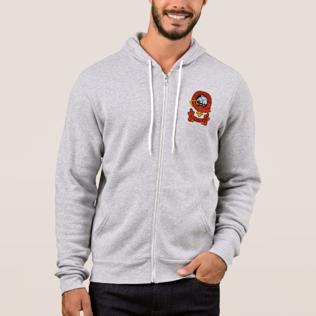 Camiseta Clan Galbraith Mens Hoodie com Crest e Zip (Frente)