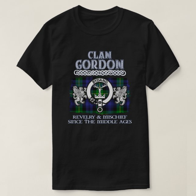 Camiseta Clan Gordon crest - Apelido escocês (Frente do Design)