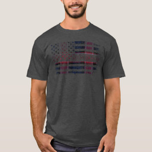 Camiseta Clan Graham do Menteith Red Scottish Tartan US Fla