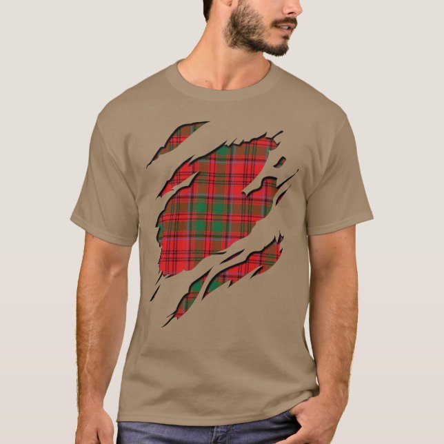 Camiseta Clan Grant Tartan Xadrez Effects (Frente)