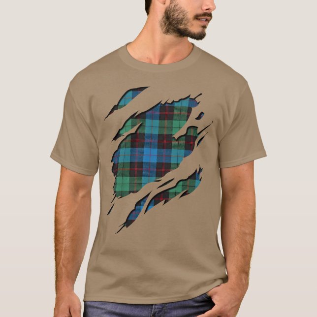 Camiseta Clan Guthrie Tartan Xadrez Effects (Frente)