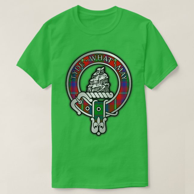 Camiseta Clan Haig Crest Tartan (Frente do Design)