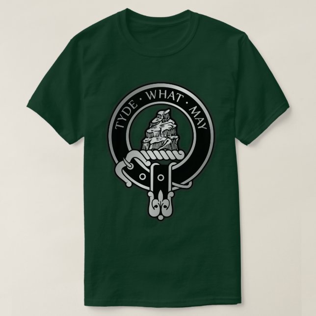 Camiseta Clan Haig Crest Tartan 3 (Frente do Design)
