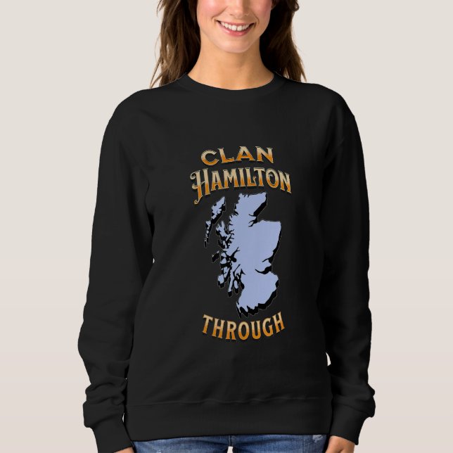 Camiseta Clan Hamilton Scottish Motto Crest (Frente)