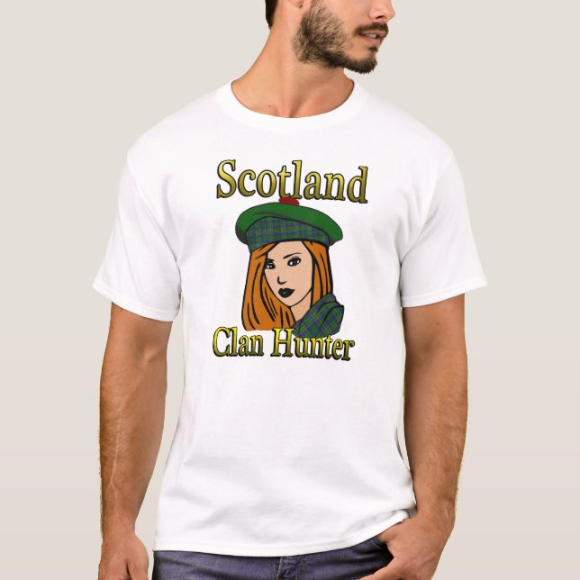 Camiseta Clan Hunter Tartan Scotland Shirts (Frente)