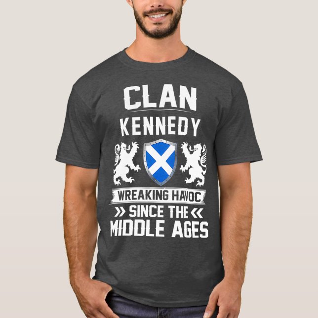 Camiseta Clan KENNEDY família escocesa mães escocesas (Frente)