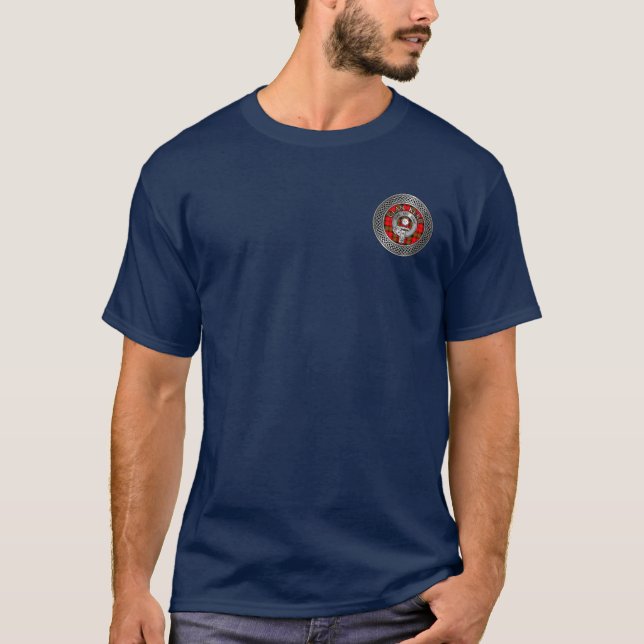 Camiseta Clan Kerr Crest & Tartan Knot (Frente)