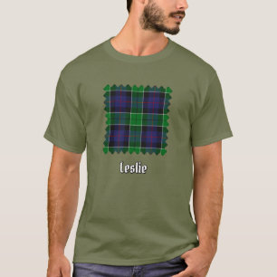 Camiseta Clan Leslie caçando Tartan