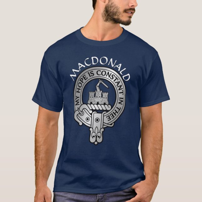 Camiseta Clan MacDonald do Crest Clanranald (Frente)