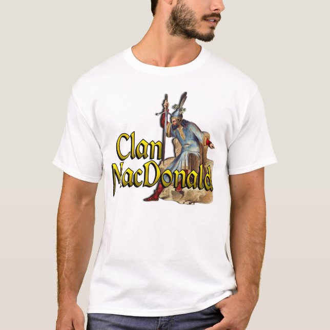 Camiseta Clan MacDonald Old Scottish Highland Games Shirts (Frente)
