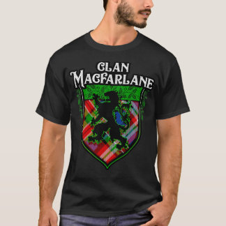Camiseta Clan MacFarlane Surname Scottish Tartan Lion