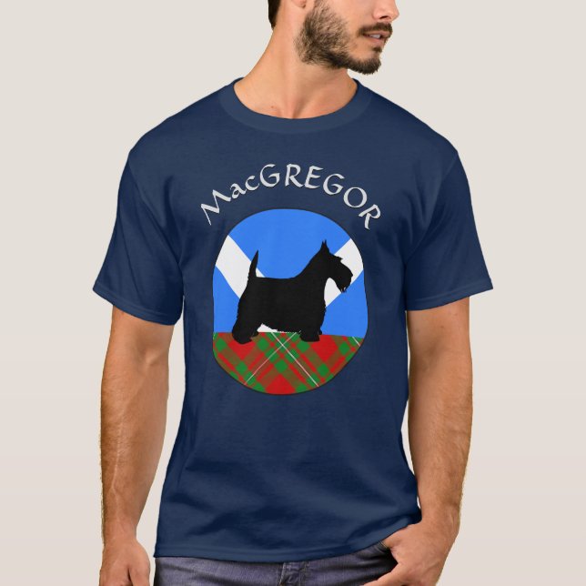 Camiseta Clan MacGregor Tartan & Scottie (Frente)
