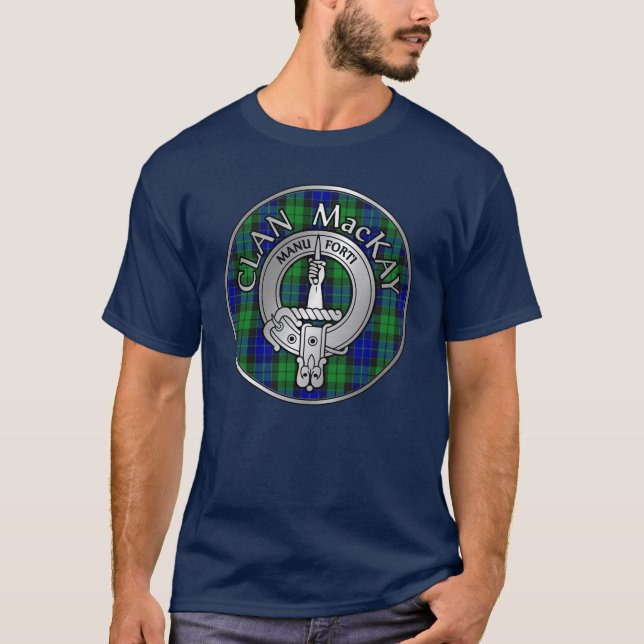 Camiseta Clan MacKay Crest & Tartan (Frente)