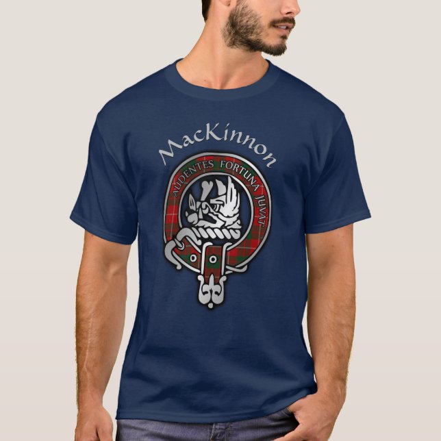 Camiseta Clan MacKinnon Tartan Crest (Frente)