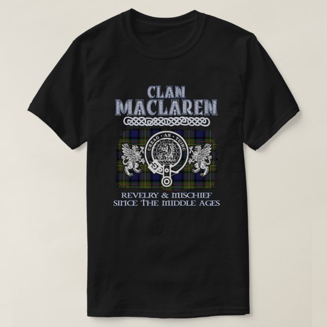 Camiseta Clan MacLaren crest - Clãs escoceses (Frente do Design)