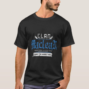 Camiseta Clan Maclean Mishead E Mayhem Desde O Meio