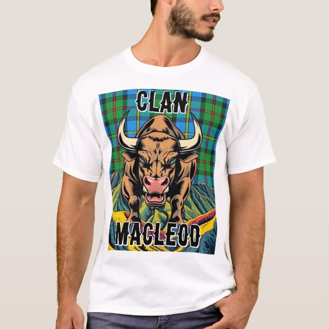Camiseta Clan MacLeod de Harris Tartan Design (Frente)