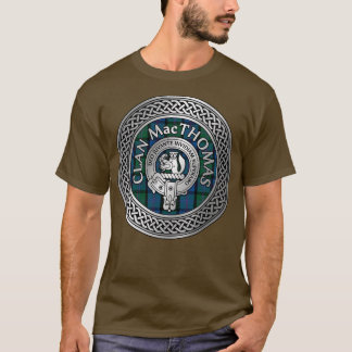 Camiseta Clan MacThomas Crest Tartan Knot
