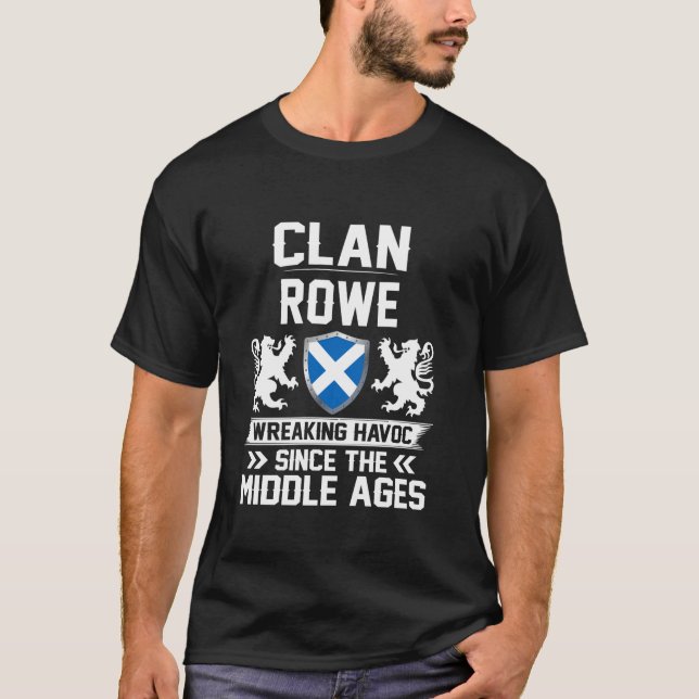 Camiseta Clan Rowe Scottish Family Clan Scotland Wreaking h (Frente)