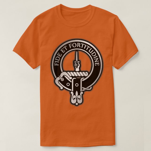 Camiseta Clan Shaw Crest 1 (Frente do Design)