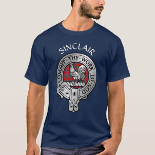 Camiseta Clan Sinclair Crest & Tartan