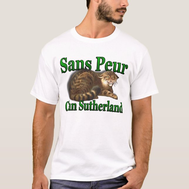 Camiseta Clan Sutherland Sans Peur Highland Games Shirt (Frente)