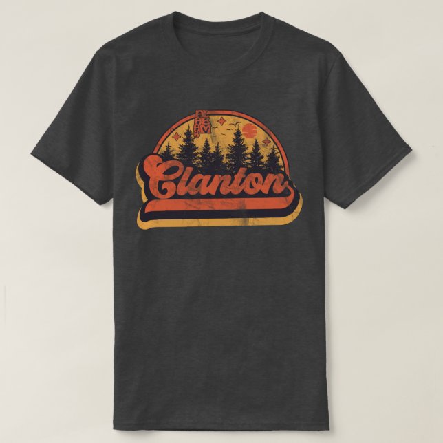 Camiseta Clanton, Alabama (Frente do Design)