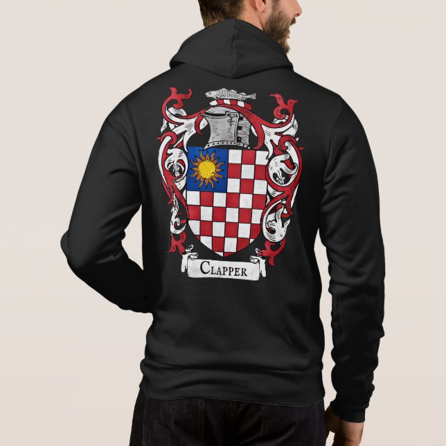 Camiseta Clapper Casaco de Braços Hoodie (Verso)