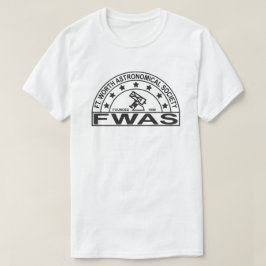 Camiseta clara do logotipo preto retrô