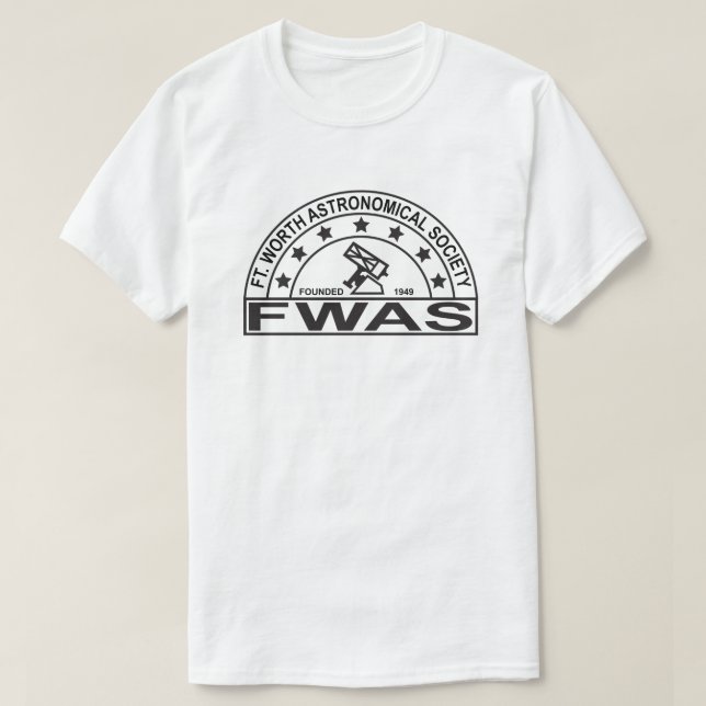 Camiseta clara do logotipo preto retrô (Frente do Design)