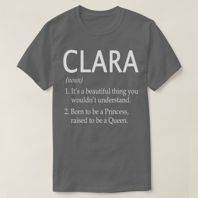 Camiseta Clara Name Gift (Frente do Design)