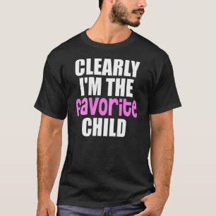 Camiseta Claramente sou a criança favorita da Prin traseira