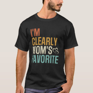 Camiseta Claramente Sou o Filho Favorito da Mamãe Humor de