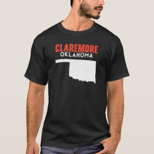Camiseta Claremore EUA State America Viagem Oklahoman
